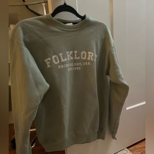 sage green Taylor swift folklore sweatshirt